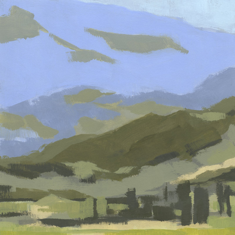 Blue Ridge Foothills II, H 12 po x l 12 po