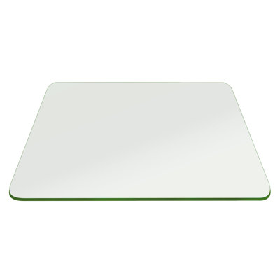 Tempered Glass Table Top 54 Inch Square Flat Polished Edge Clear Surface 1/4 Inch Thick for Home Office or Outdoor Furniture by Fab Glass and Mirror