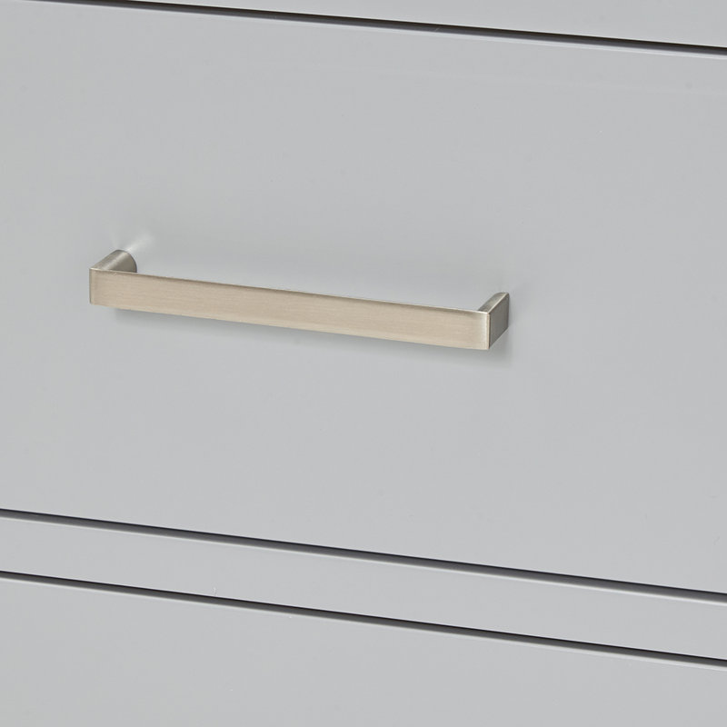 73'' W Double Vanity, Brushed Nickel, White, 61"