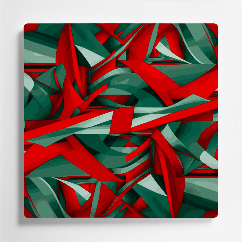 Art mural rouge Op Op 61
