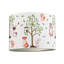 18cm H Cotton Blend Drum Lamp Shade ( Screw On ) in White