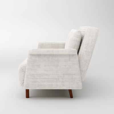 Fauteuil convertible en velours de 47,64 po Finnick