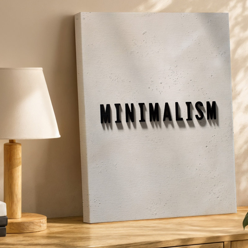 La toile crée un design minimaliste avec un fond blanc épuré avec une décoration murale, une texture subtile qui ajoute de la profondeur centrée sur la toile