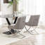 Chaise d'appoint rembourrée en velours Elian-293064309