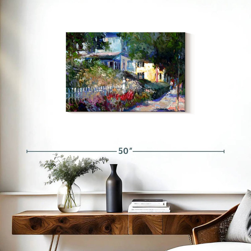 Sireci Yellow Suburbs, 20" H x 30" W