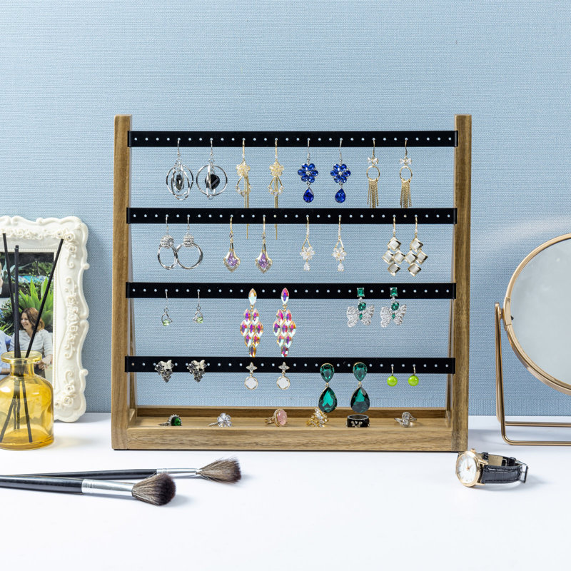 Acacia Tabletop Earring Organizer Jewellery Stand
