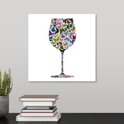 " Wine Glass Party I " by Joe Aiello Painting Print