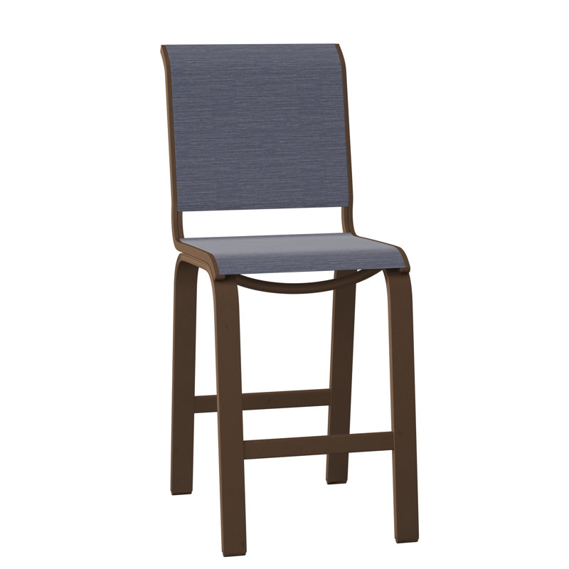 Tabouret de bar 26 po Holna, Kona texturé, Denim Augustine