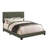 Charcoal Full Bed With Nailhead Trim-482654791-482654786