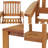 Sibyl 3-Piece Meranti Wood Patio Conversation Set
