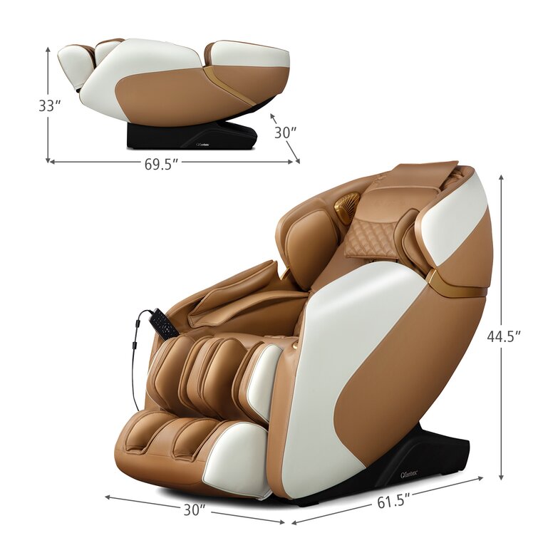 Full Body Shiatsu Zero Gravity Heating SL-Track Massage Chair with APP  Control, Anion