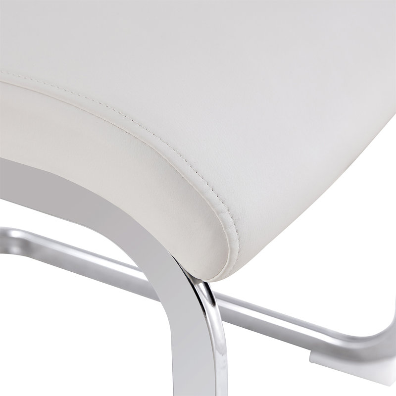 Table de salle à manger Heimoana, Argent argent, H 29,5 po x l 40 po x P 40 po