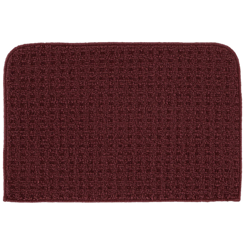 Benji Non-Skid Kitchen Mat, Chili Red, Rectangle 1'6" x 2'6"