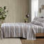 Ensemble de 3 draps en flanelle de coton à 100% avec flocon de neige bleu, simple / double pour matelas de 12 po, élastique, 1 plat et 2 taies d'oreiller, flocon de neige lavable à la machine, grand / très grand / très grand 14 po
