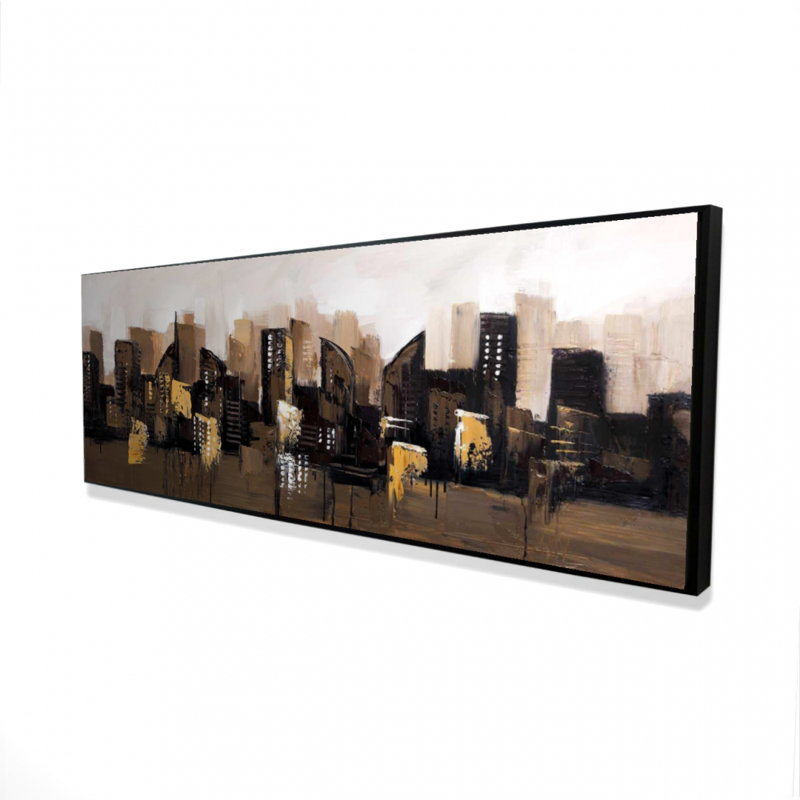 " Brown Abstract Cityscape "