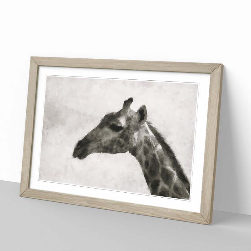 Giraffe Vol.4 - Framed Print, Oak Framed, 36cm H x 48cm W x 2cm D