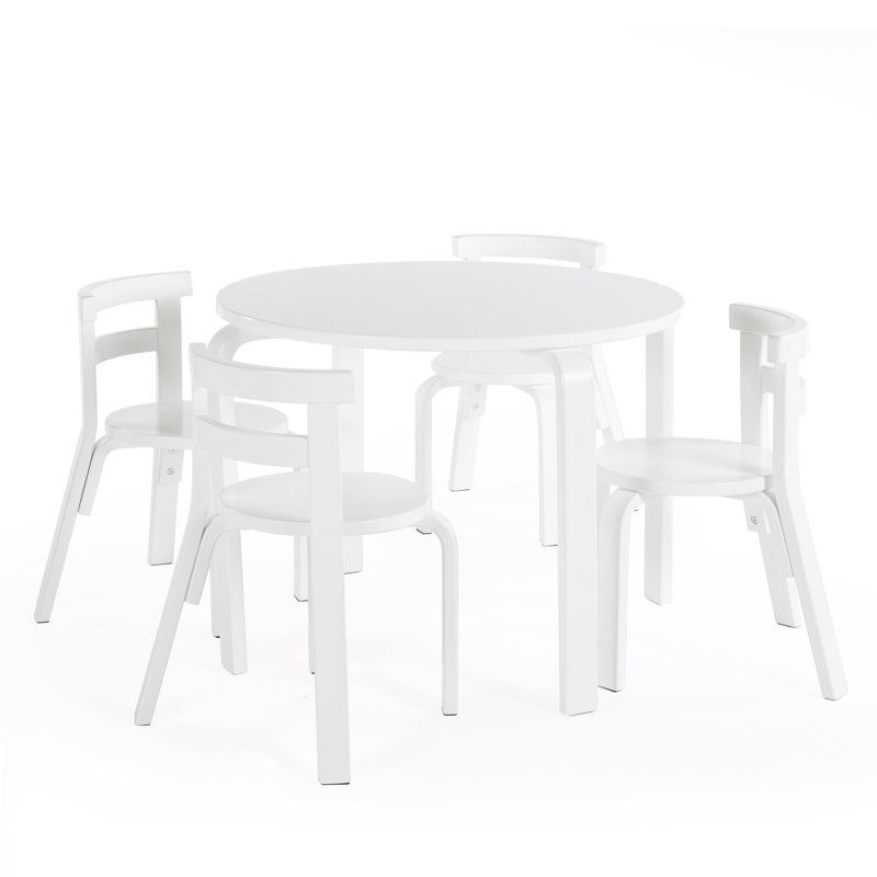 Nordic Table and Chairs - White