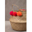 Medium Pom Pom Seagrass Basket-594570529