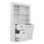 Armoire de rangement pour salle de bain avec tiroirs et tablettes réglables