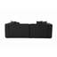 Canapé d'angle moderne de couleur anthracite 90,6 po x 27,2 po x 70,9 po | Tissu à texture douce, structure en hêtre et sapin, 30 coussins en mousse à densité moyenne | Siège élégant et confortable pour le salon, la salle familiale ou le bureau-1972142391-1972142388