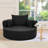 Modern Minimalist 360 Degree Swivel Chenille Fabric Upholstered Accent Barrel Chair-597714570