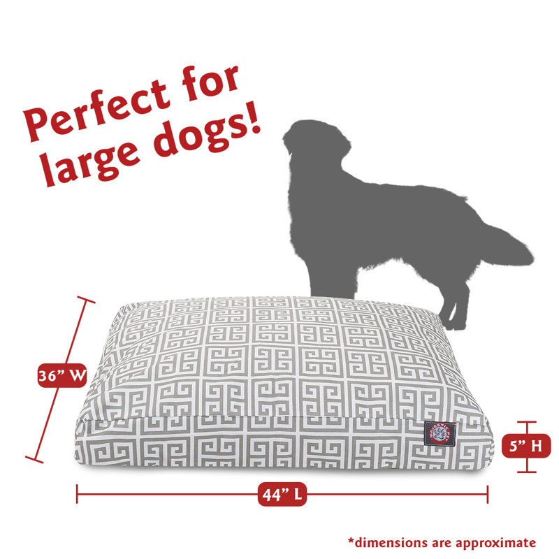 Coussin Towers Angela, Gris, Grand (l 36 po x P 44 po x H 5 po) ;