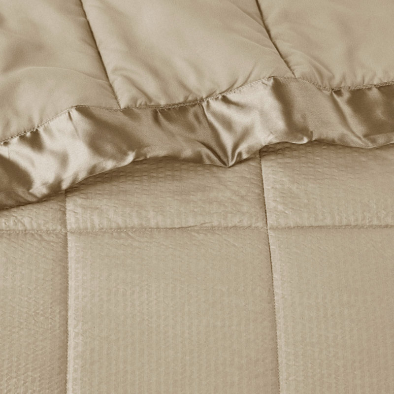 Throw Blanket, Twin, Beige