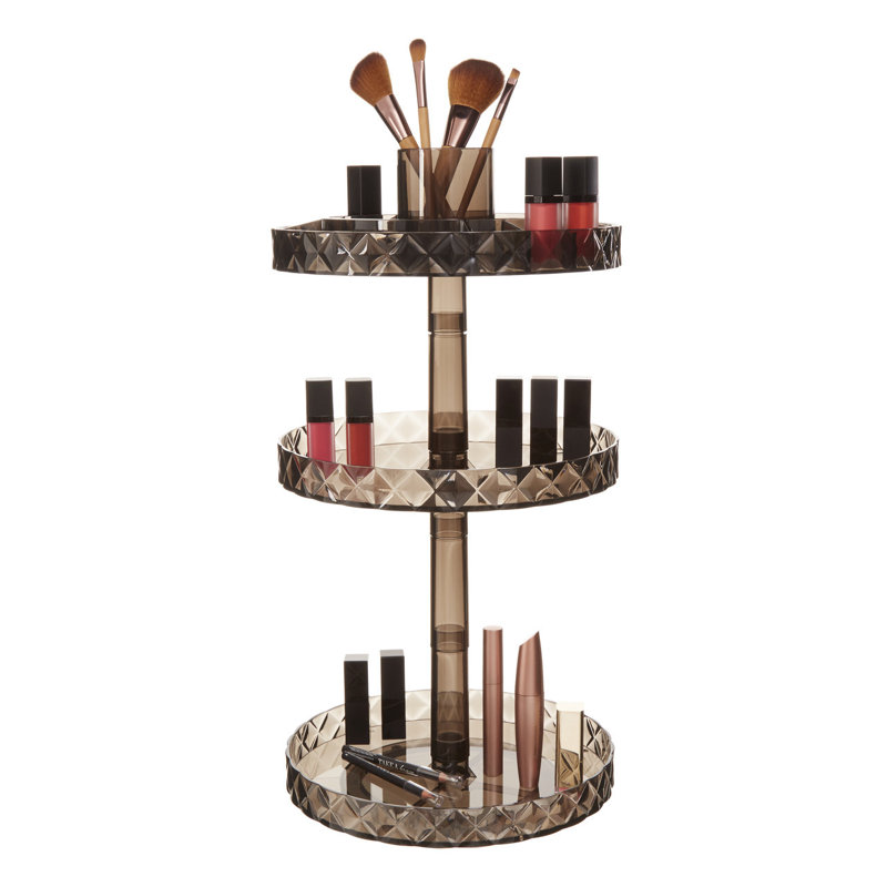Storrie Plastic 3 Compartment Makeup Organiser