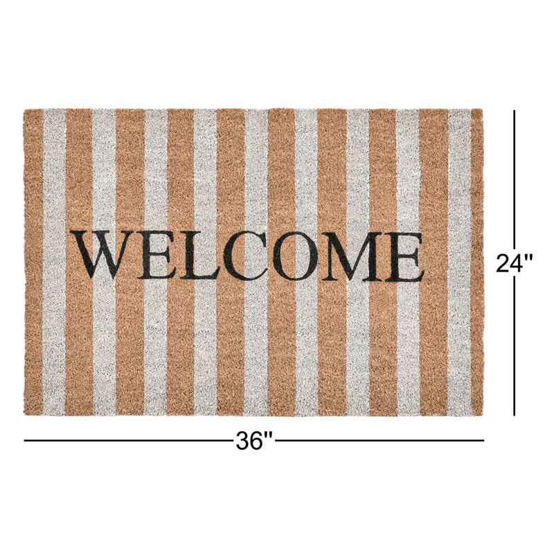 Non-Slip Striped Doormat