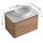 Wall-Mounted Bathroom Vanity With Ceramic Art Sink-541099420