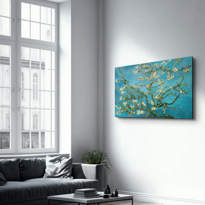 Peinture murale élégante en verre trempé Lekeya, 13,8 x 21,7 pouces | 100% verre trempé, épaisseur: 0,16 pouce | Imprimé UV pour des couleurs éclatantes | Parfait pour la décoration intérieure, le salon et les espaces de bureau