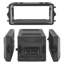 Étui de rangement 4U de 12 po de profondeur, étui peu profond avec compartiment pour microphone, construction en polyéthylène, loquets encastrés, installation facile pour amplificateur, profondeur interne de 8,7 po-130677074