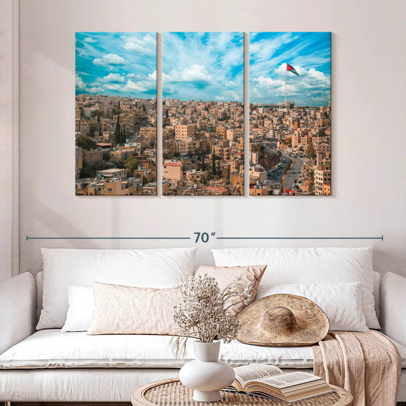 Rorry Amman Jordan Skyline, 32" H x 50" W