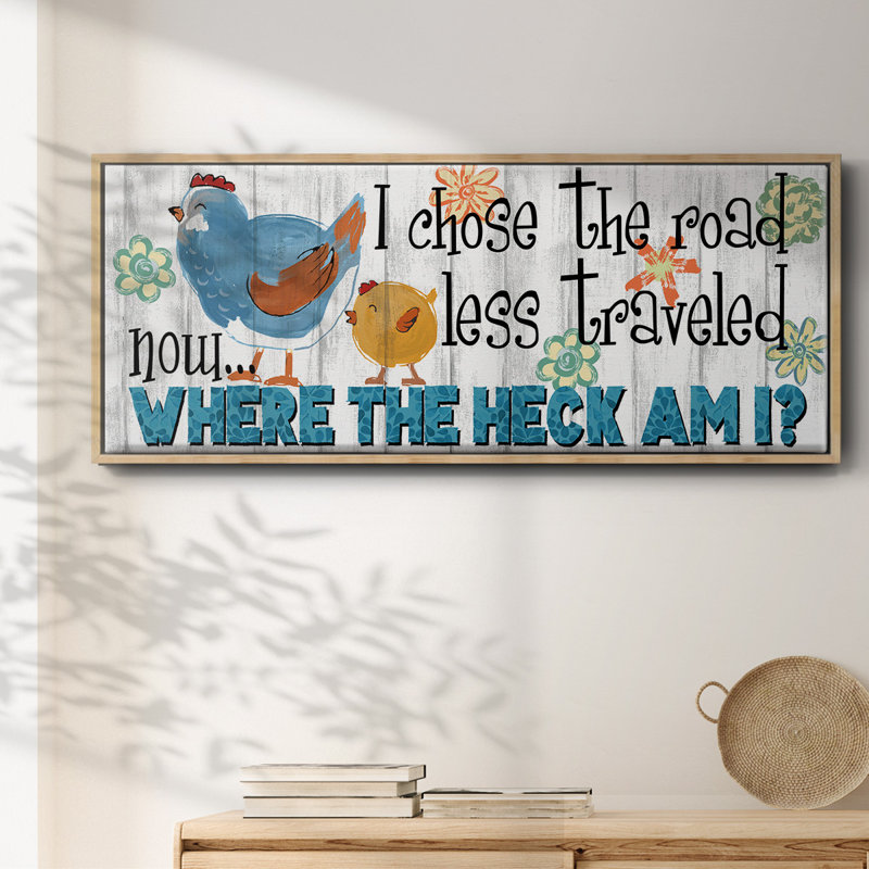 The Road Less - Toile encadrée, H 24 po x l 60 po