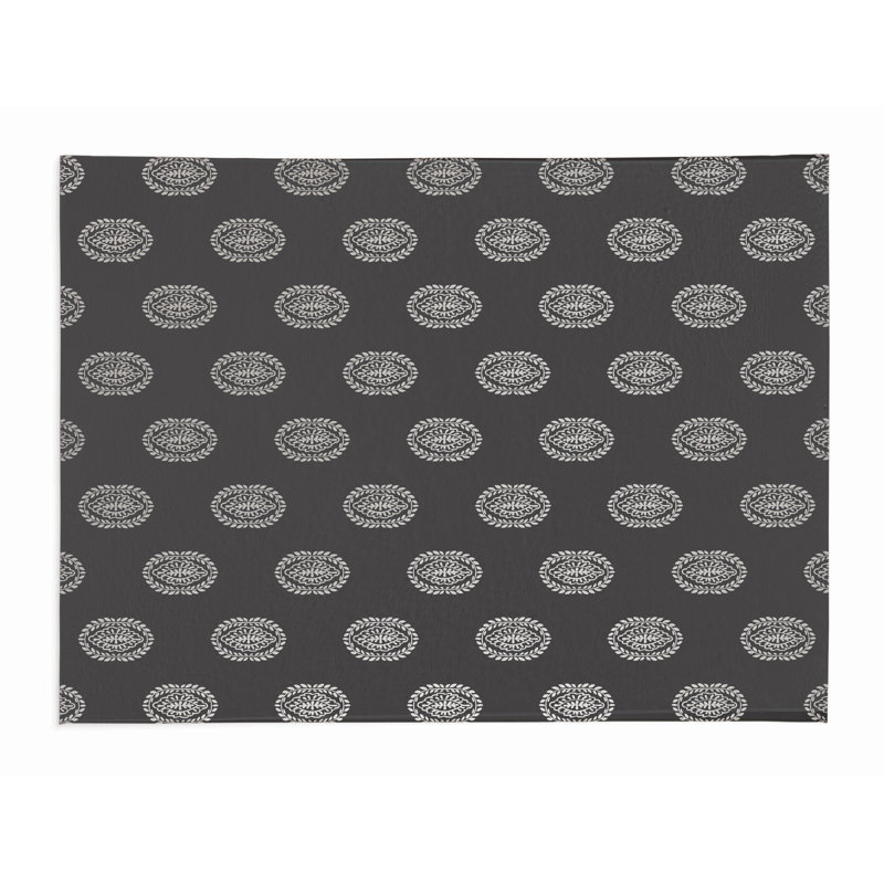 Tapis de bureau léger Maddy, L 24 po x P 36 po, Gris anthracite