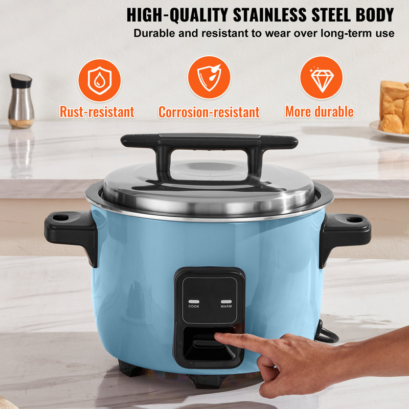 VEVOR 40-Cup Blue Electric Non-Stick Commercial Rice Cooker