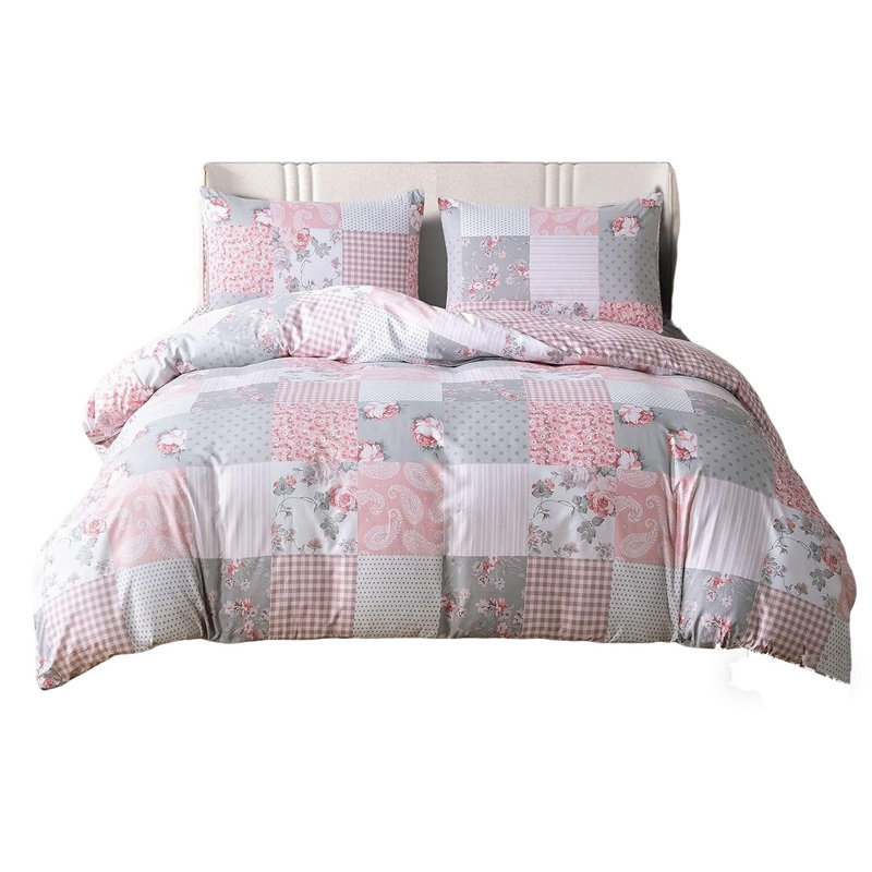Cotton Blend Striped Duvet Cover Set