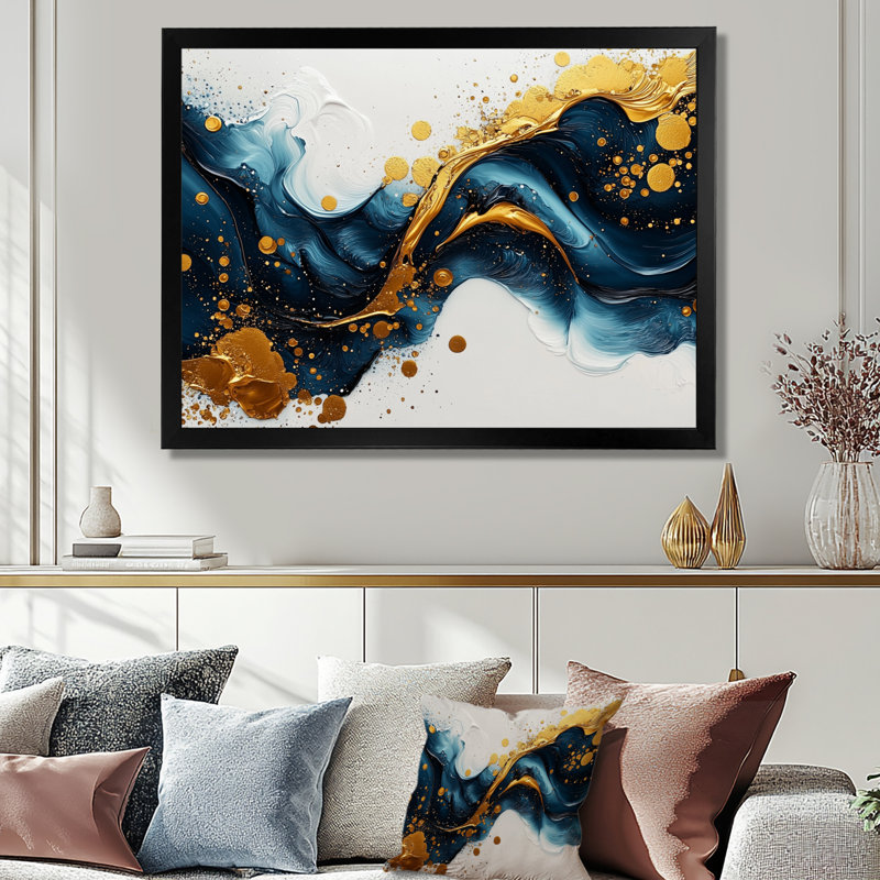 Art mural sur toile Broseley, Cadre simple, Noir, H 12 po x l 20 po