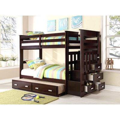 Allentown Espresso Finish Twin/Twin Bunk Bed W/Trundle & Storage