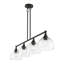 Lustre linéaire moderne à 4 lumières pour îlot de cuisine Gorsuch-88580266