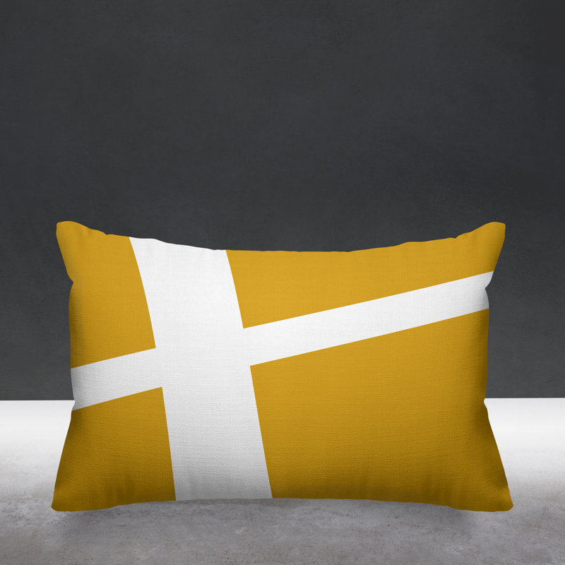 Coussin décoratif intérieur / extérieur Siddel, Jaune