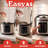 Gourmia 3 Qt Digital Rice Cooker & Steamer – 12 Cup Cooked (6 Cup Uncooked) Stainless Steel