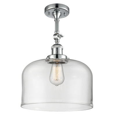 Temescal Glass Semi Flush Mount