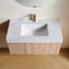 Meuble-lavabo flottant de 36 po avec lavabo en céramique, plateau en pierre frittée et tiroir Muri-118216208-128868423-128868428