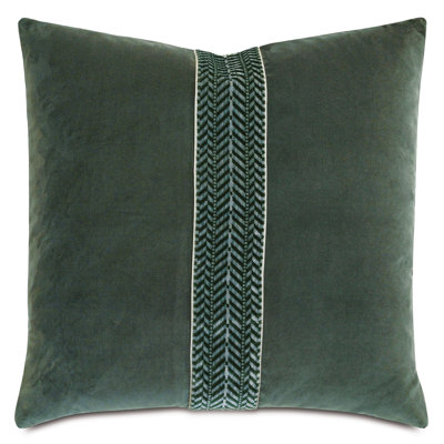 Uma Appliqued Reversible Throw Pillow