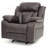 Cozy Casual Rocker Recliner In Dark Brown-631853852