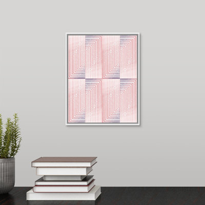 " Pink Stripe III " by The Novogratz Painting Print