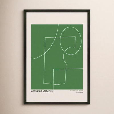 Caila "Geometric Abstraction in Green" Print