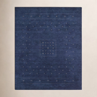 Simi Hand-Woven Geometric Cotton Wool Rug