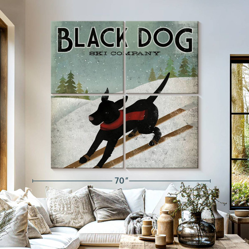 Brampt Black Dog Ski, H 57 po x l 57 po